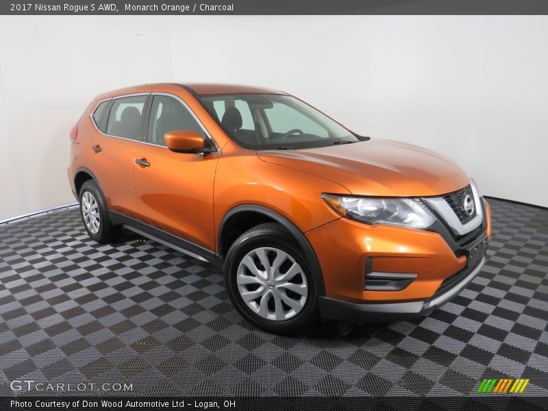 Monarch Orange / Charcoal 2017 Nissan Rogue S AWD