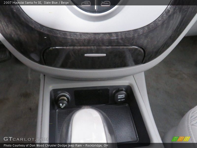 Slate Blue / Beige 2007 Hyundai Santa Fe SE
