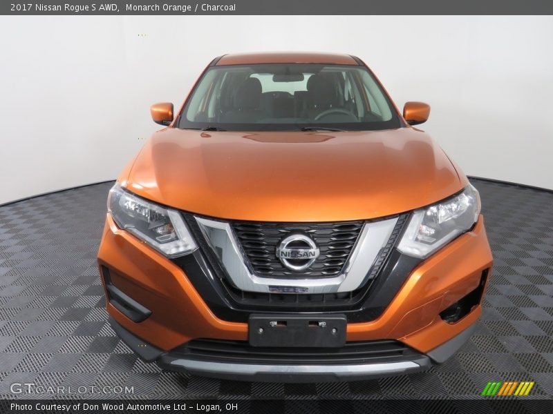 Monarch Orange / Charcoal 2017 Nissan Rogue S AWD