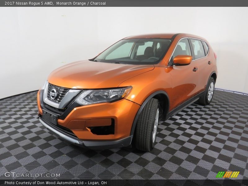 Monarch Orange / Charcoal 2017 Nissan Rogue S AWD