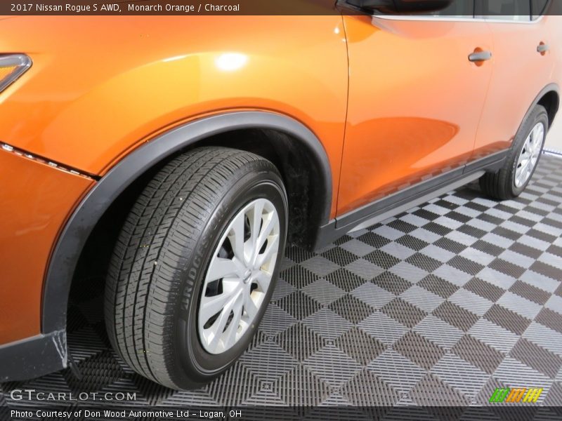 Monarch Orange / Charcoal 2017 Nissan Rogue S AWD