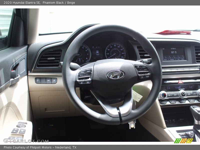 Phantom Black / Beige 2020 Hyundai Elantra SE