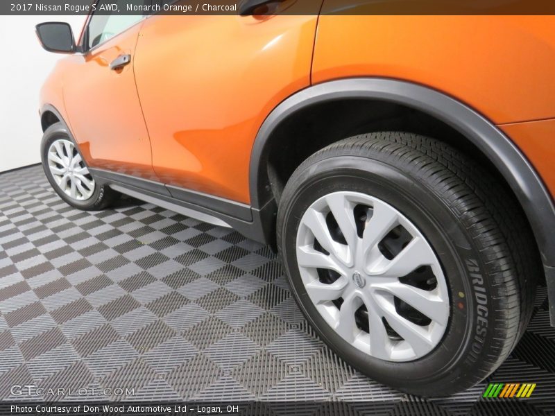 Monarch Orange / Charcoal 2017 Nissan Rogue S AWD
