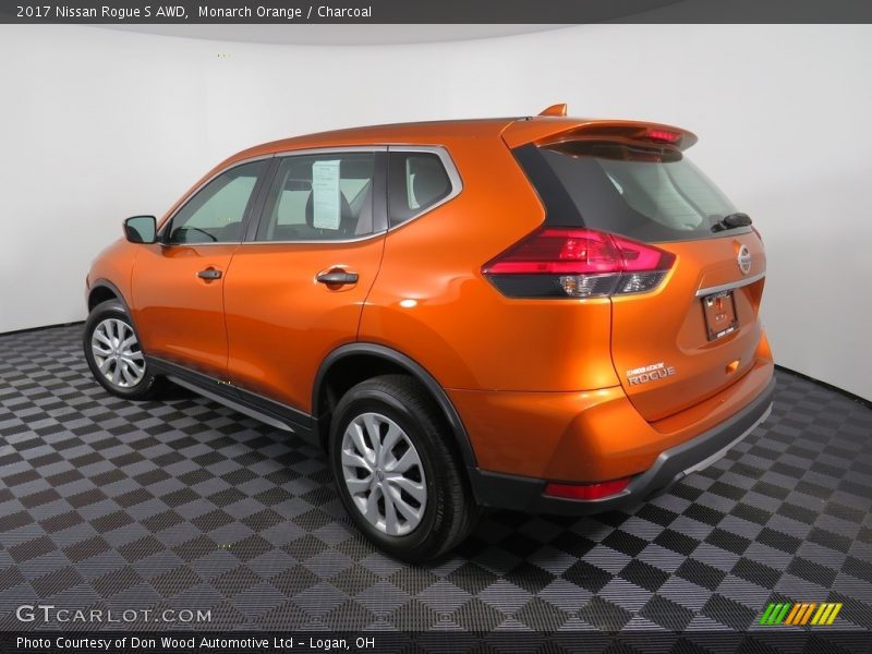Monarch Orange / Charcoal 2017 Nissan Rogue S AWD
