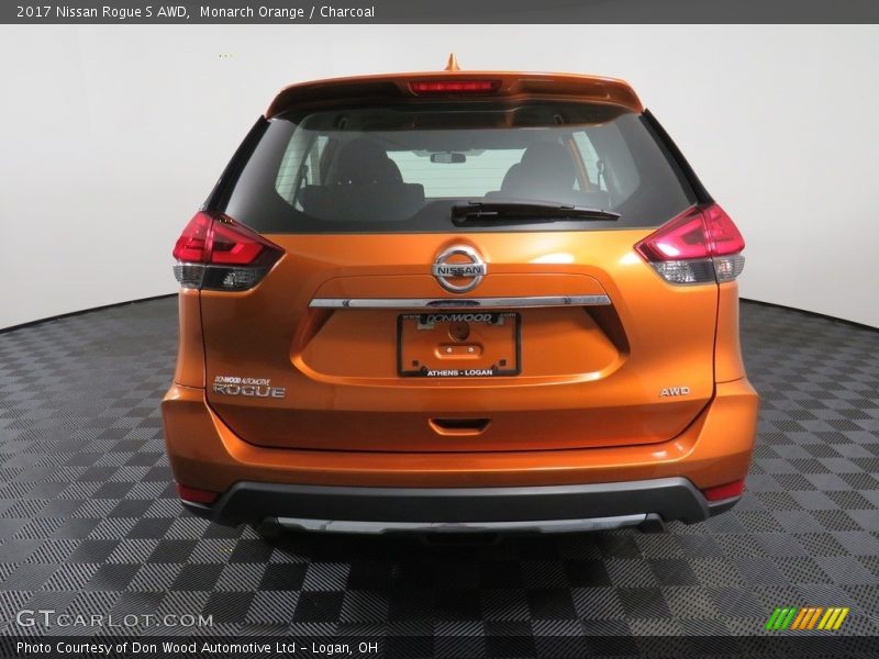 Monarch Orange / Charcoal 2017 Nissan Rogue S AWD