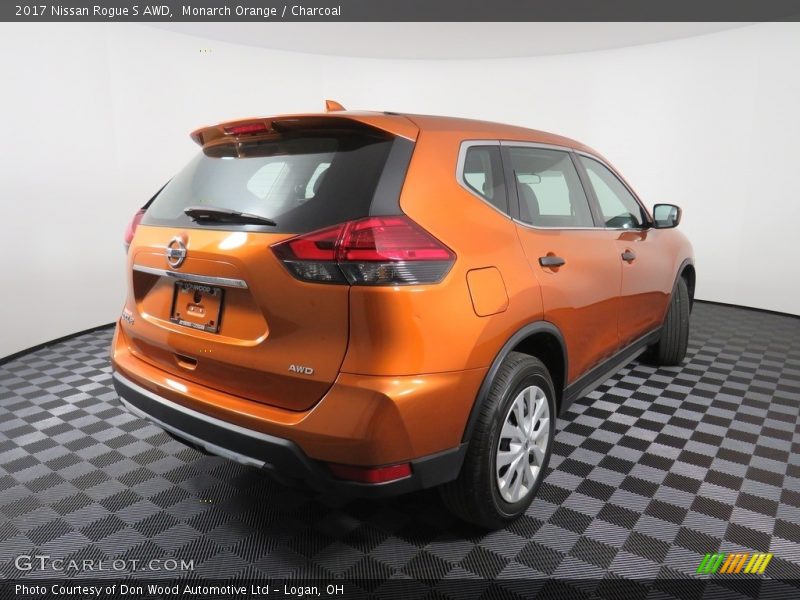 Monarch Orange / Charcoal 2017 Nissan Rogue S AWD