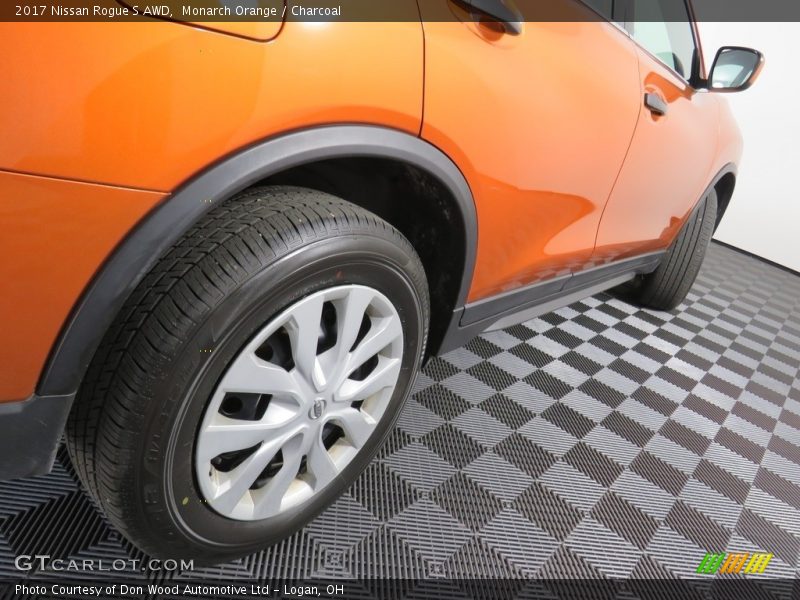 Monarch Orange / Charcoal 2017 Nissan Rogue S AWD