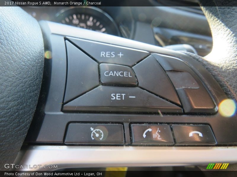 Monarch Orange / Charcoal 2017 Nissan Rogue S AWD
