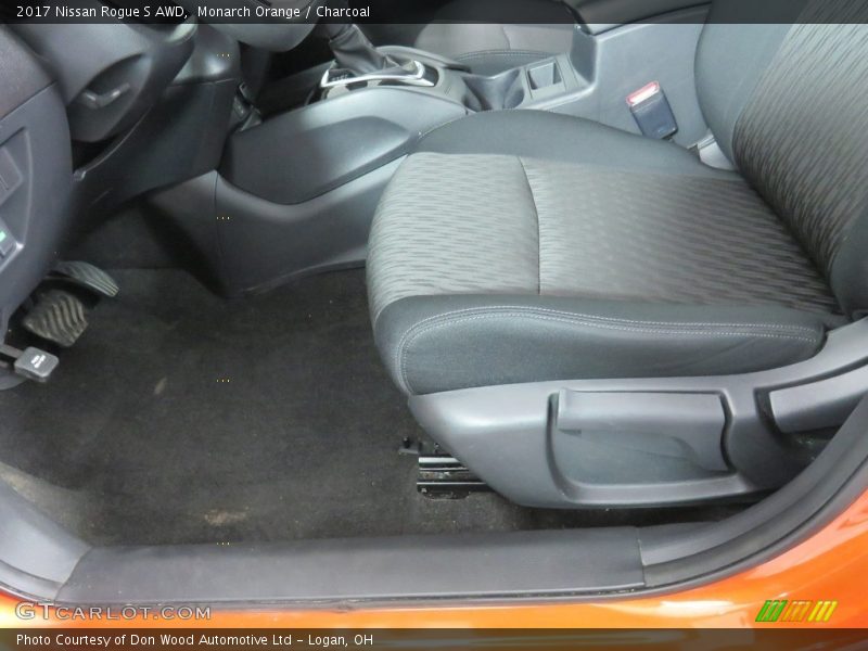 Monarch Orange / Charcoal 2017 Nissan Rogue S AWD