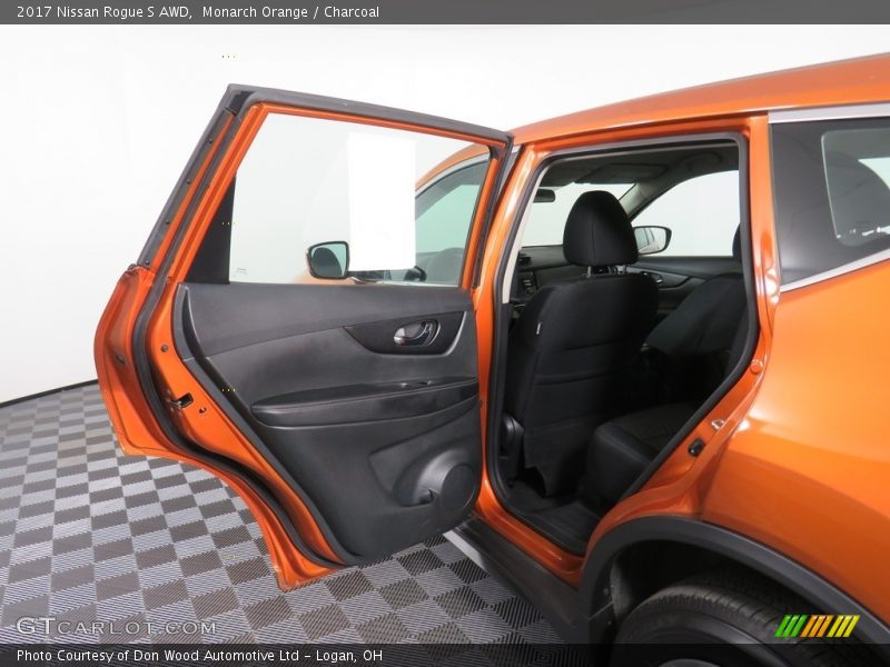 Monarch Orange / Charcoal 2017 Nissan Rogue S AWD