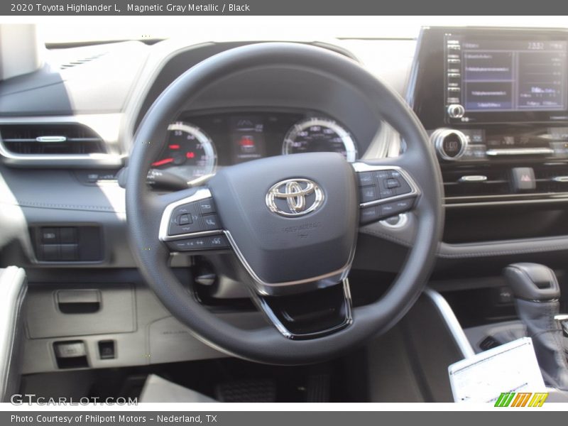 Magnetic Gray Metallic / Black 2020 Toyota Highlander L