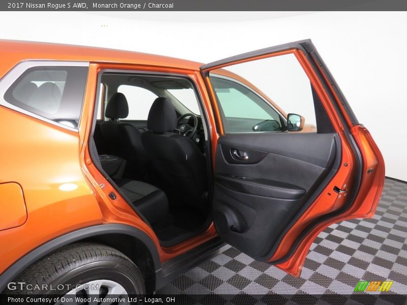 Monarch Orange / Charcoal 2017 Nissan Rogue S AWD