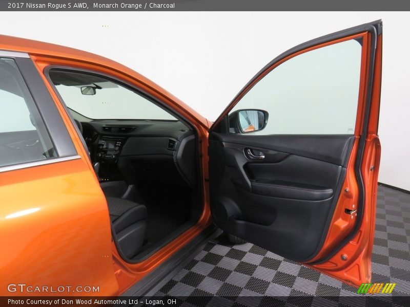 Monarch Orange / Charcoal 2017 Nissan Rogue S AWD