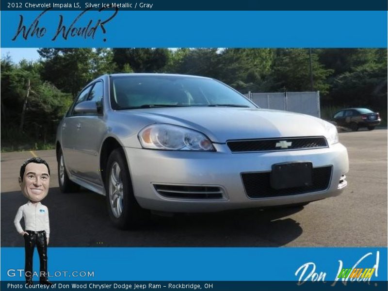 Silver Ice Metallic / Gray 2012 Chevrolet Impala LS