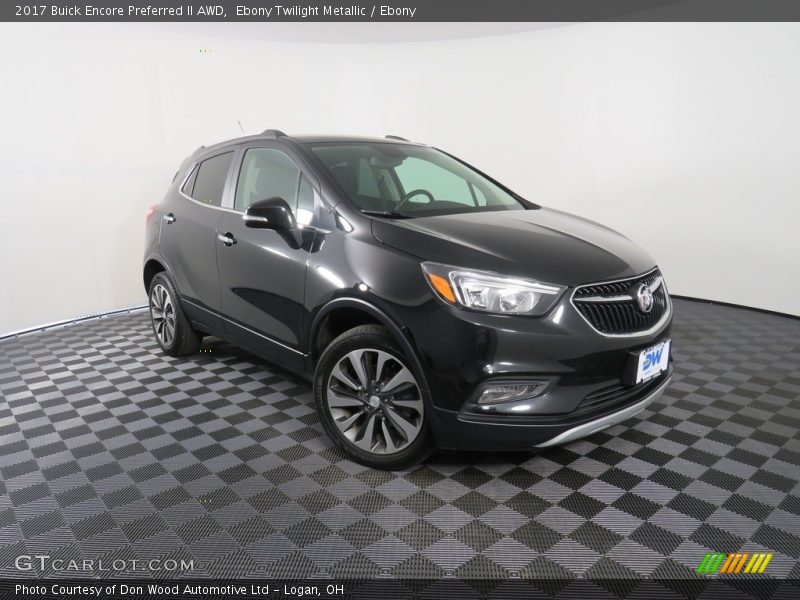 Ebony Twilight Metallic / Ebony 2017 Buick Encore Preferred II AWD
