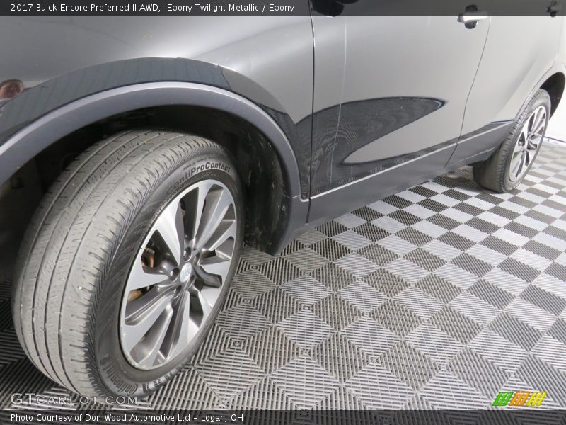 Ebony Twilight Metallic / Ebony 2017 Buick Encore Preferred II AWD
