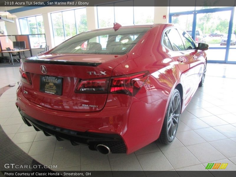 San Marino Red / Ebony 2018 Acura TLX Sedan