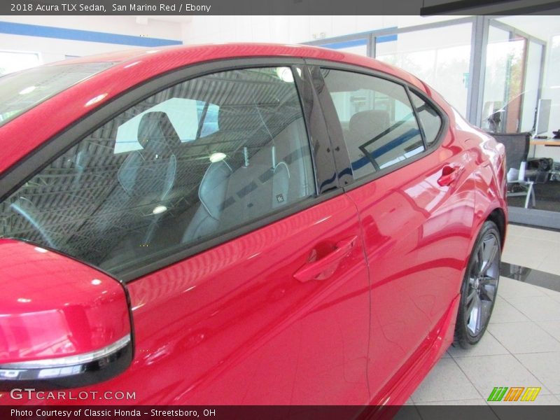 San Marino Red / Ebony 2018 Acura TLX Sedan