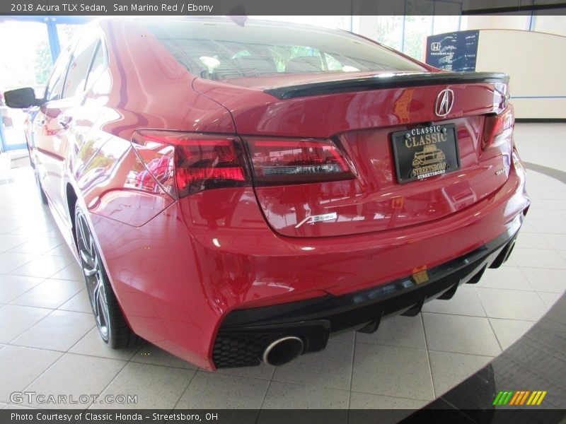 San Marino Red / Ebony 2018 Acura TLX Sedan