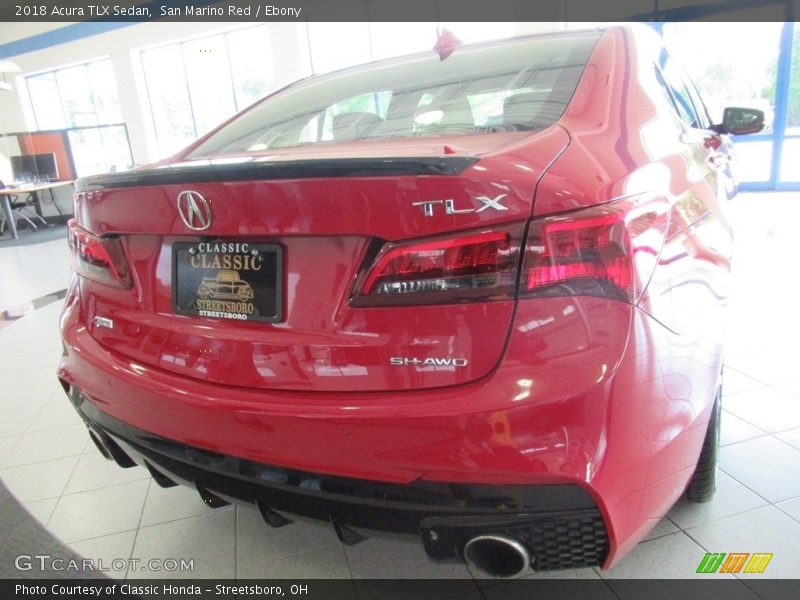 San Marino Red / Ebony 2018 Acura TLX Sedan