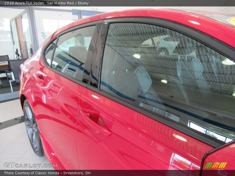 San Marino Red / Ebony 2018 Acura TLX Sedan
