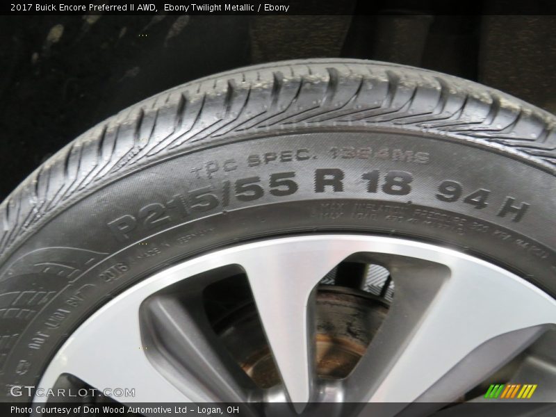 Ebony Twilight Metallic / Ebony 2017 Buick Encore Preferred II AWD