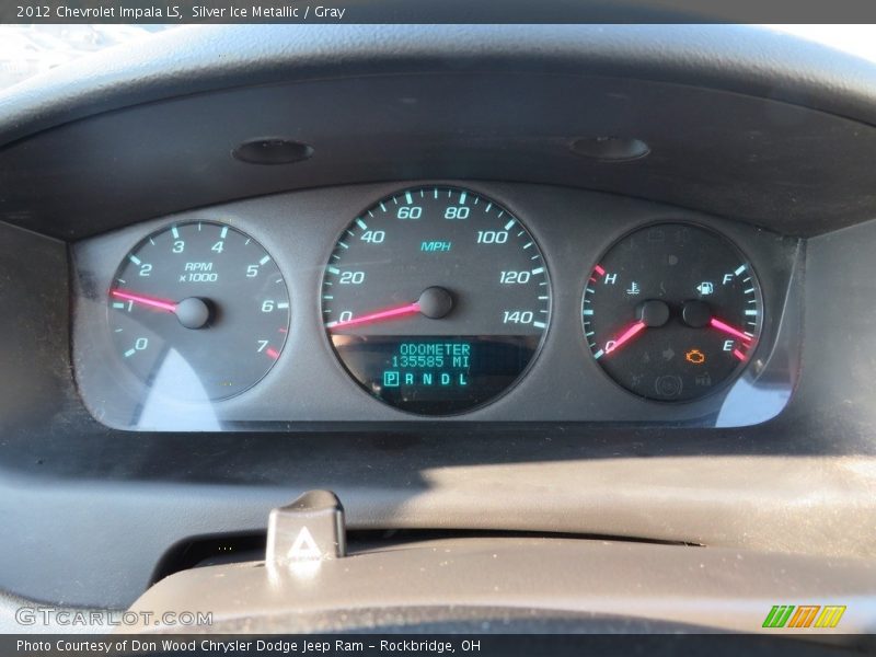 Silver Ice Metallic / Gray 2012 Chevrolet Impala LS