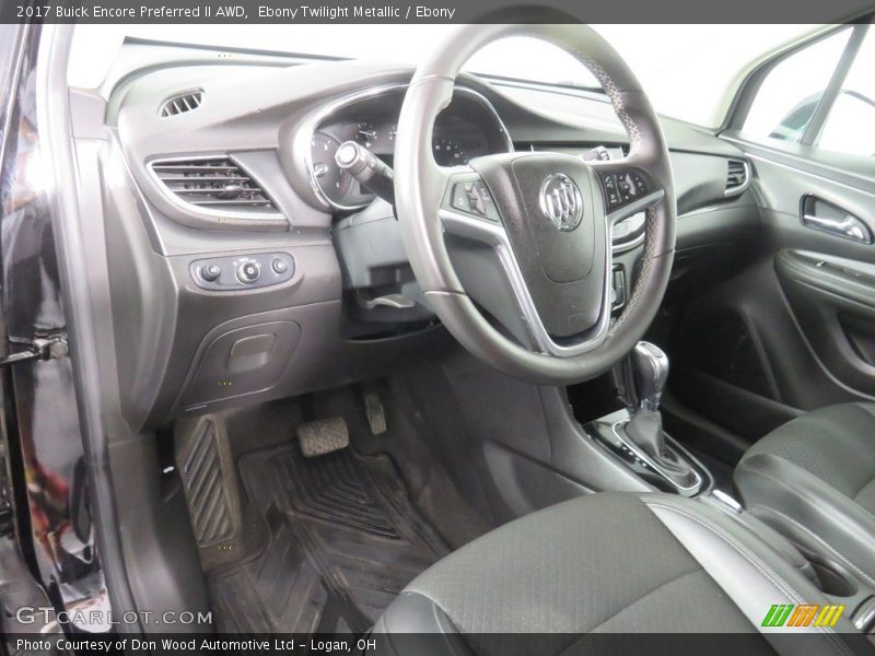 Ebony Twilight Metallic / Ebony 2017 Buick Encore Preferred II AWD