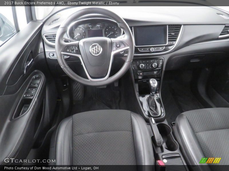 Ebony Twilight Metallic / Ebony 2017 Buick Encore Preferred II AWD