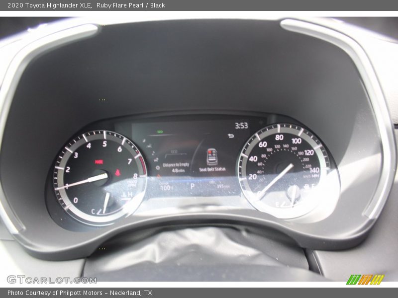 Ruby Flare Pearl / Black 2020 Toyota Highlander XLE