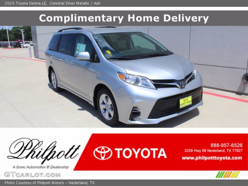 Celestial Silver Metallic / Ash 2020 Toyota Sienna LE