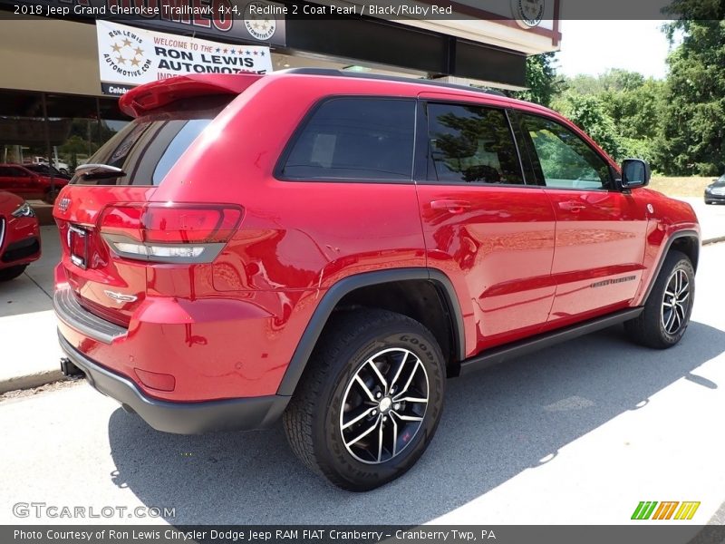 Redline 2 Coat Pearl / Black/Ruby Red 2018 Jeep Grand Cherokee Trailhawk 4x4