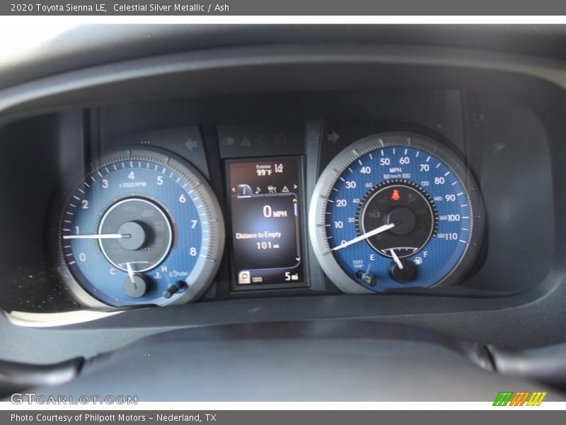 Celestial Silver Metallic / Ash 2020 Toyota Sienna LE
