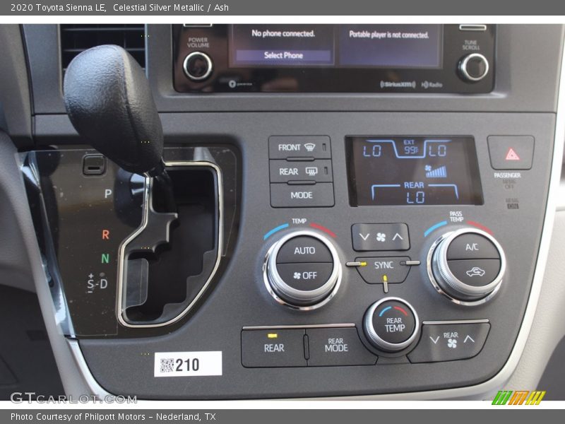 Celestial Silver Metallic / Ash 2020 Toyota Sienna LE