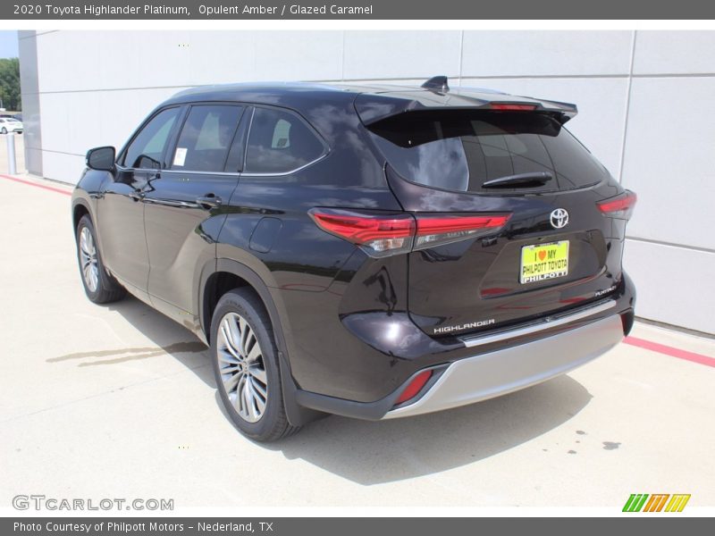 Opulent Amber / Glazed Caramel 2020 Toyota Highlander Platinum