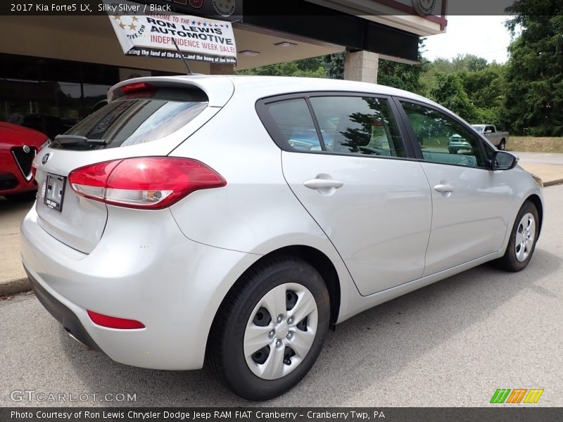 Silky Silver / Black 2017 Kia Forte5 LX