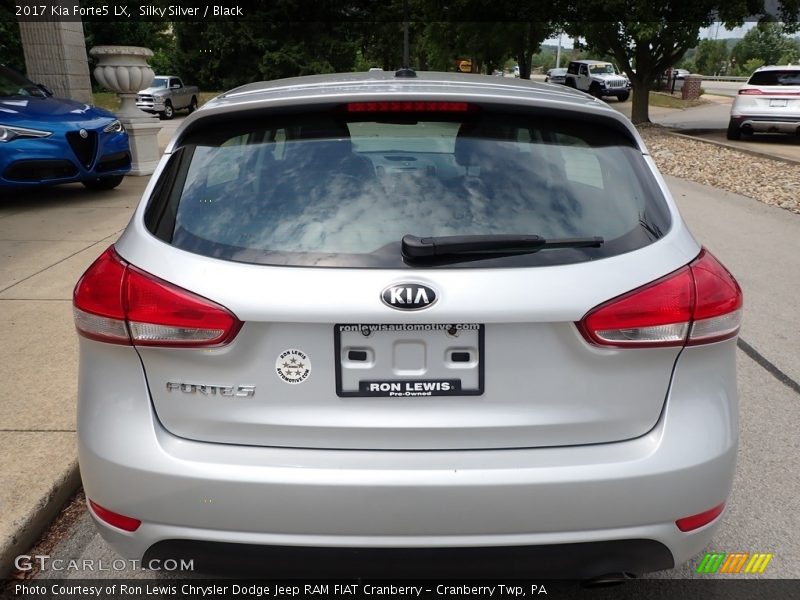 Silky Silver / Black 2017 Kia Forte5 LX