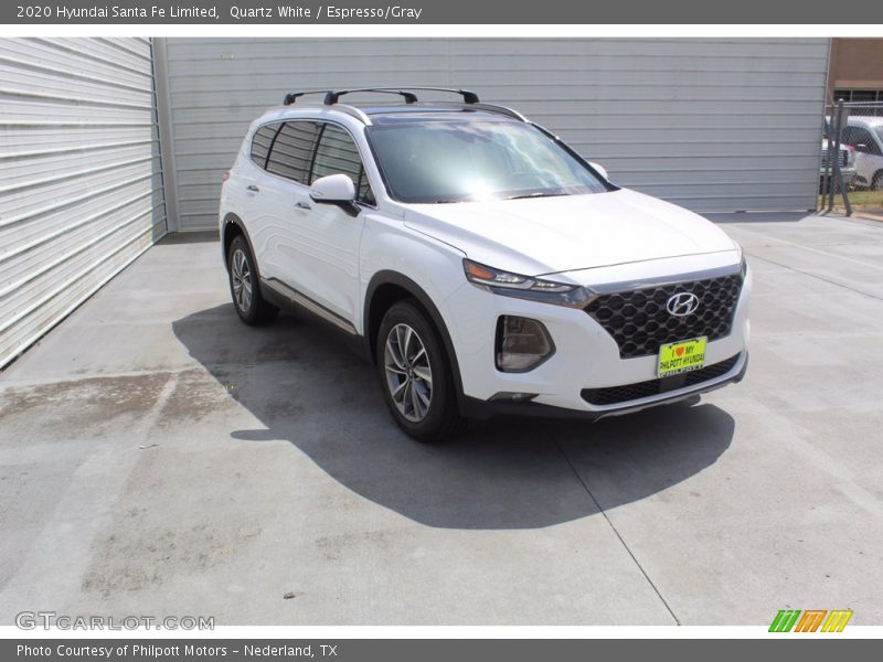 Quartz White / Espresso/Gray 2020 Hyundai Santa Fe Limited