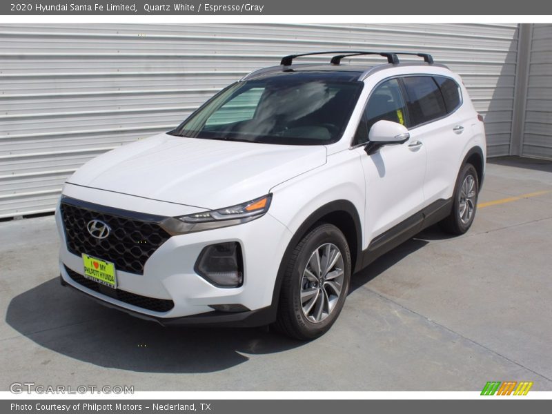 Quartz White / Espresso/Gray 2020 Hyundai Santa Fe Limited