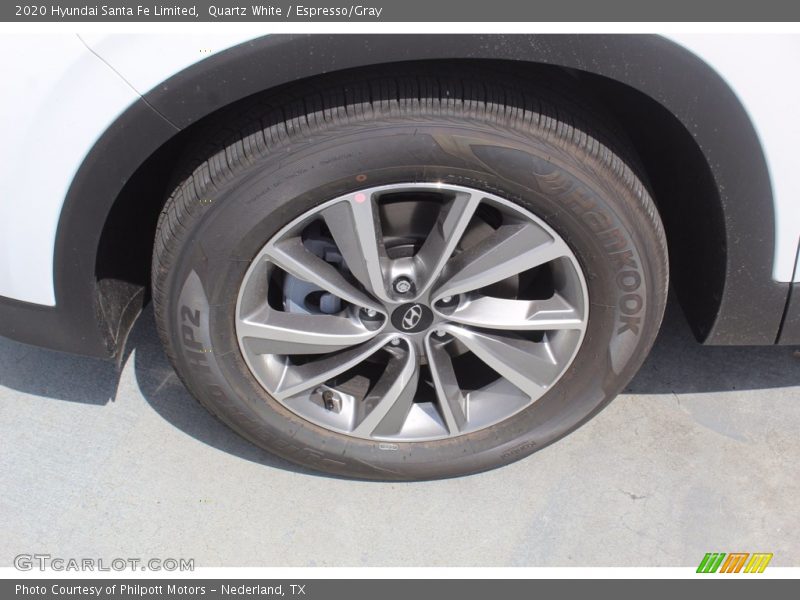 Quartz White / Espresso/Gray 2020 Hyundai Santa Fe Limited