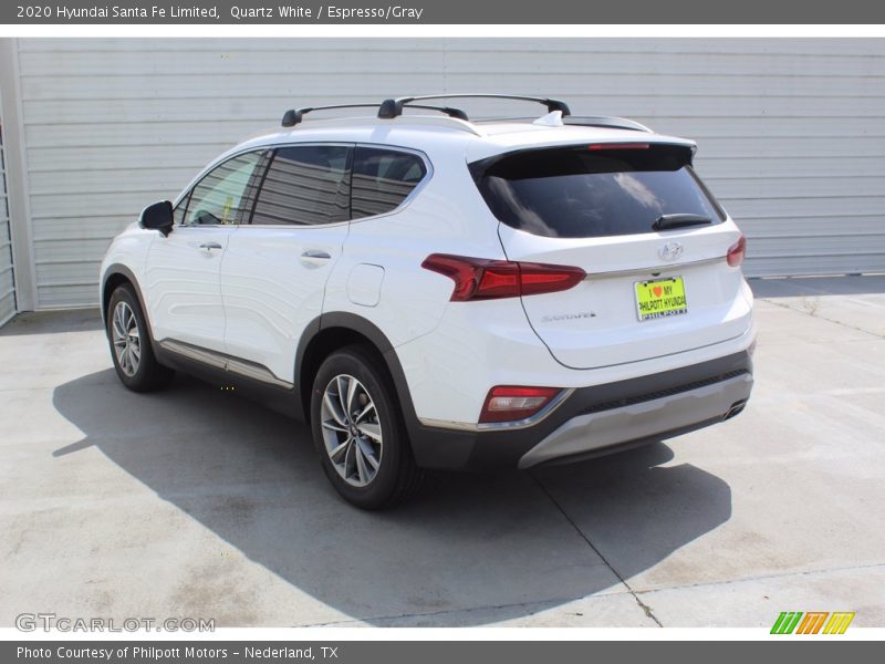 Quartz White / Espresso/Gray 2020 Hyundai Santa Fe Limited