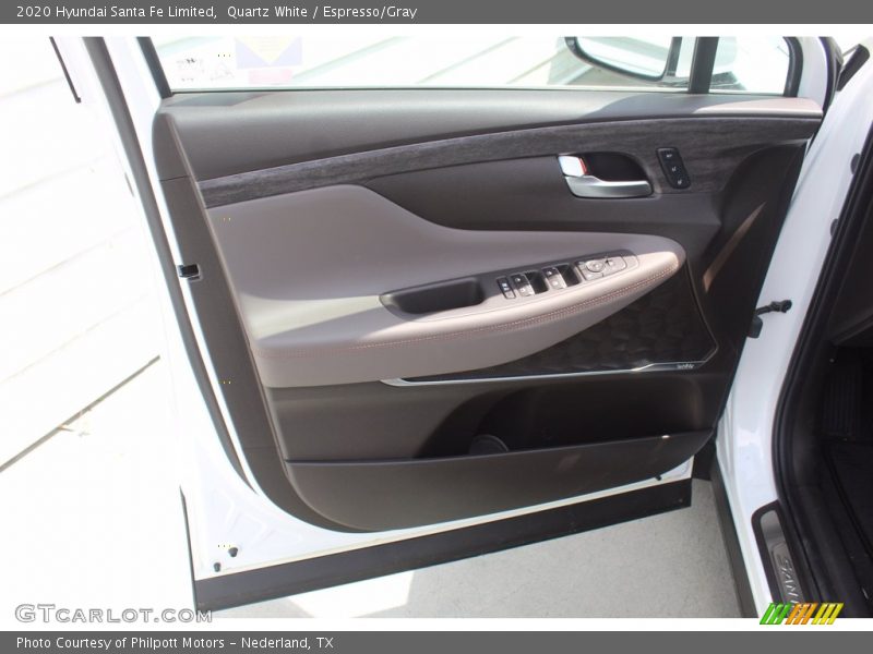 Quartz White / Espresso/Gray 2020 Hyundai Santa Fe Limited