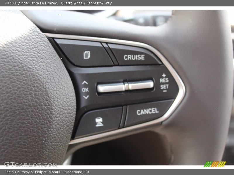 Quartz White / Espresso/Gray 2020 Hyundai Santa Fe Limited
