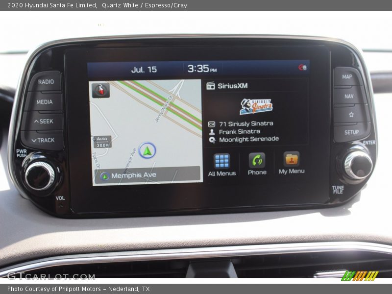 Quartz White / Espresso/Gray 2020 Hyundai Santa Fe Limited