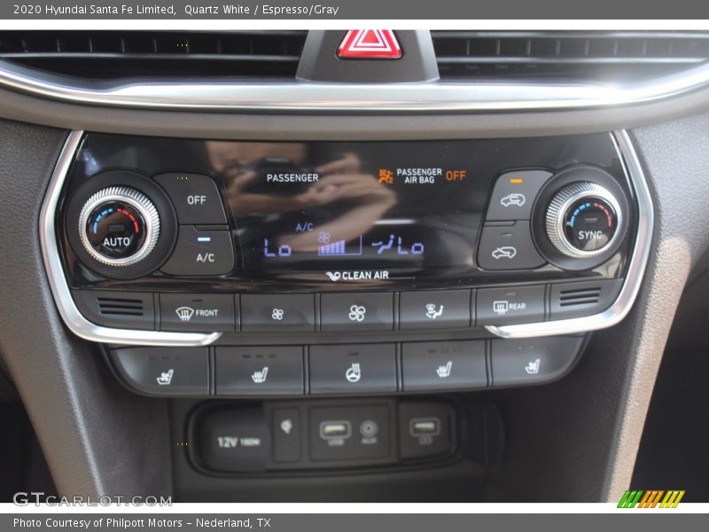 Quartz White / Espresso/Gray 2020 Hyundai Santa Fe Limited