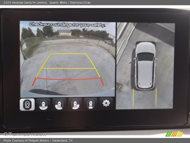 Quartz White / Espresso/Gray 2020 Hyundai Santa Fe Limited