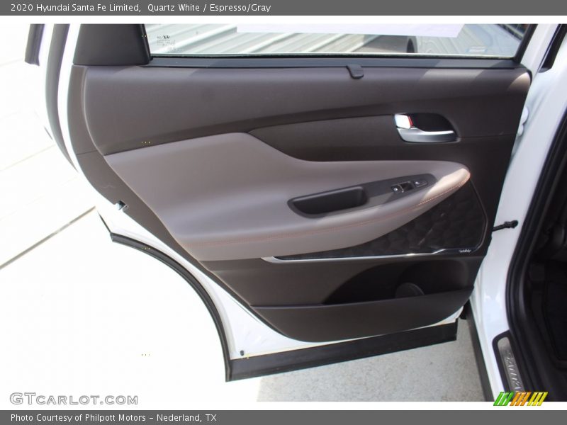 Quartz White / Espresso/Gray 2020 Hyundai Santa Fe Limited