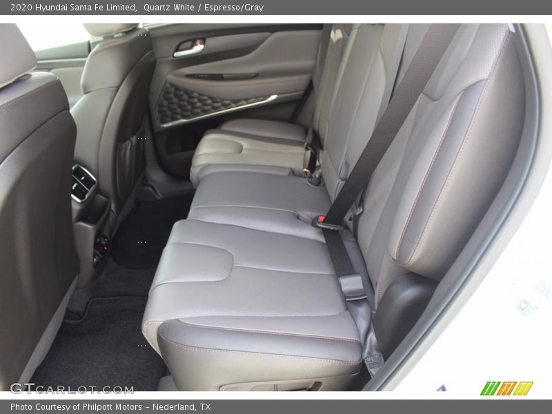 Quartz White / Espresso/Gray 2020 Hyundai Santa Fe Limited