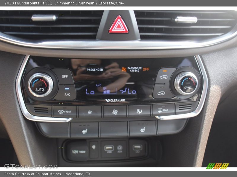 Shimmering Silver Pearl / Espresso/Gray 2020 Hyundai Santa Fe SEL