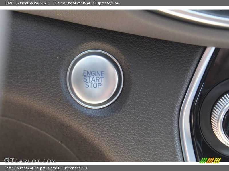 Shimmering Silver Pearl / Espresso/Gray 2020 Hyundai Santa Fe SEL
